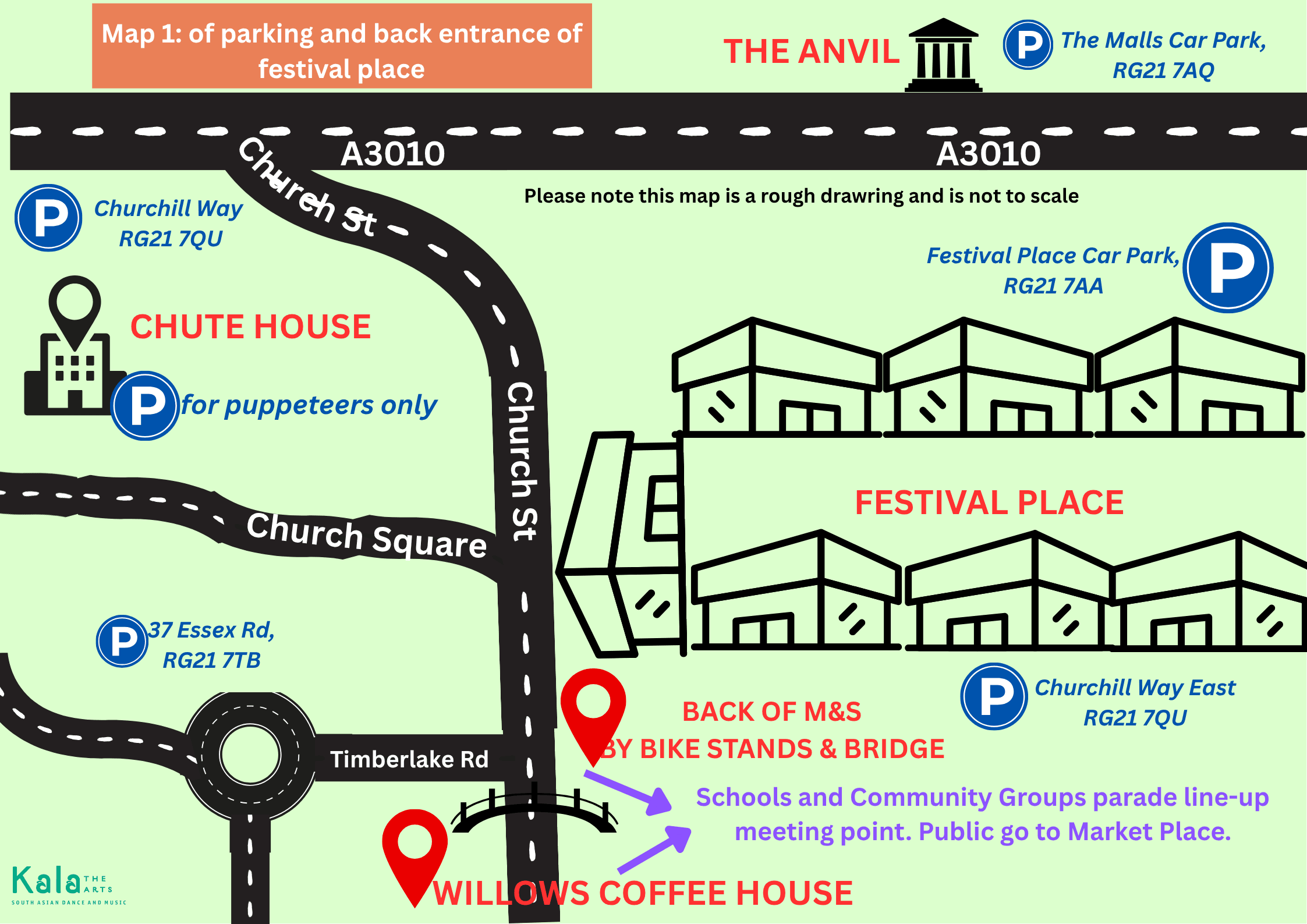 Maps 1-4 Basingstoke Diwali